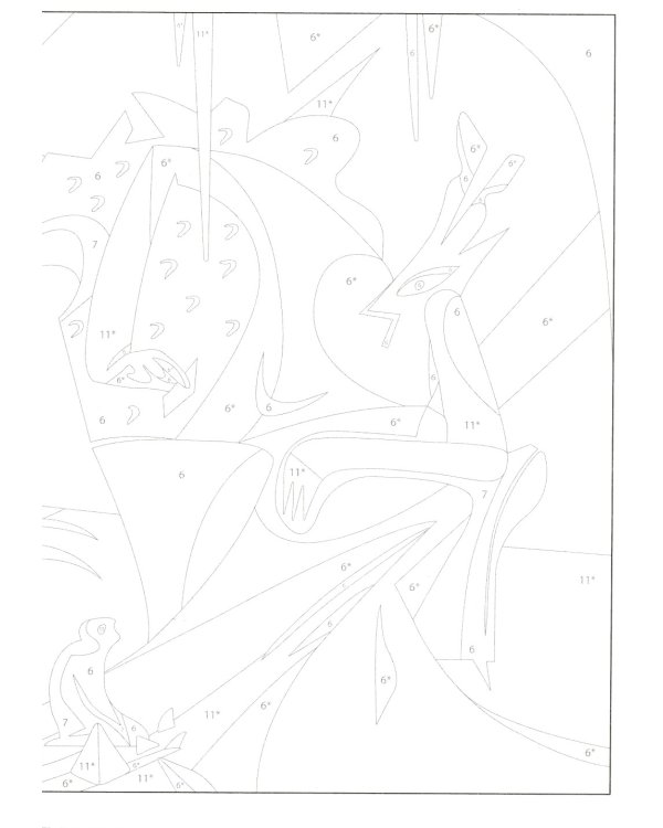 Рисую как великий художник (комплект из 3-х двусторонних раскрасок)