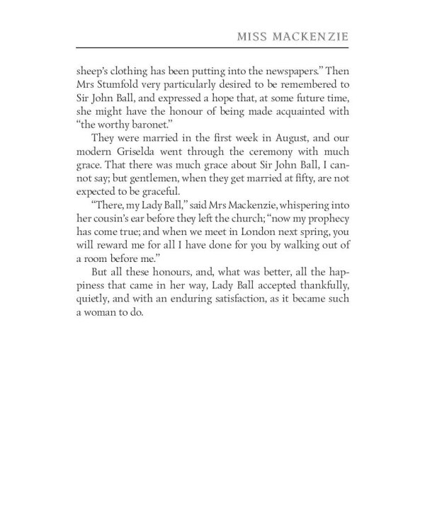 Miss Mackenzie = Мисс Макензи