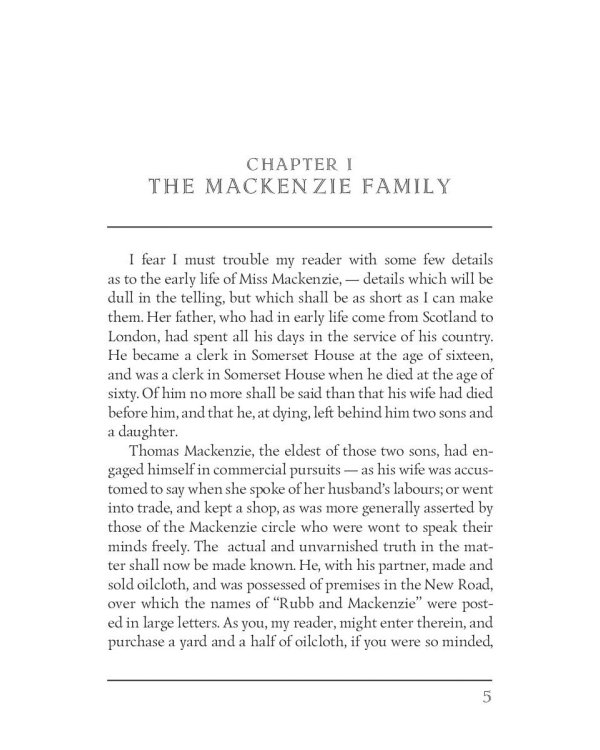 Miss Mackenzie = Мисс Макензи