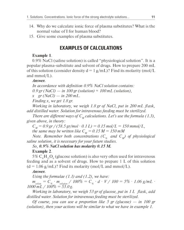 Chemistry: Medical aspects: tutorial guide