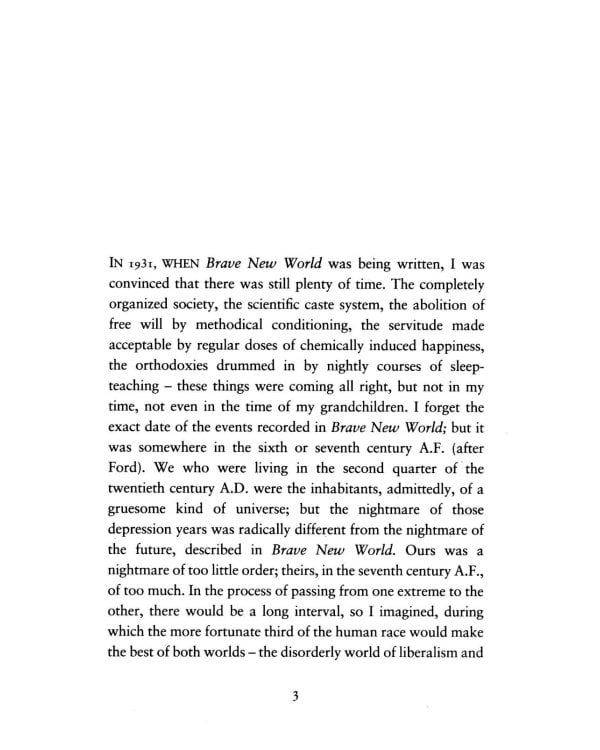 Brave New World Revisited