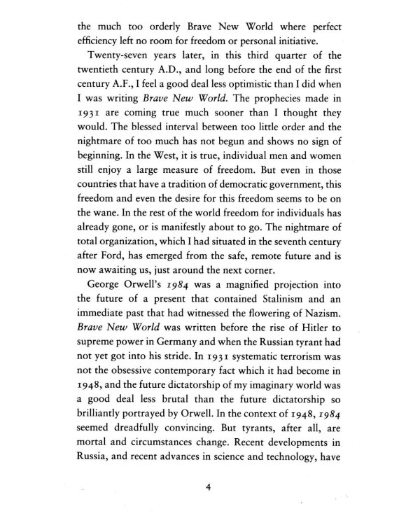 Brave New World Revisited