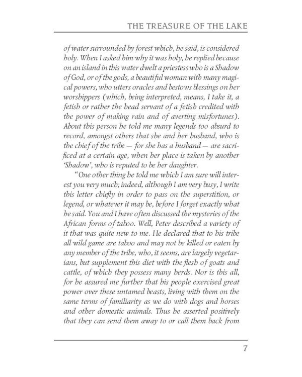 The Treasure of the Lake