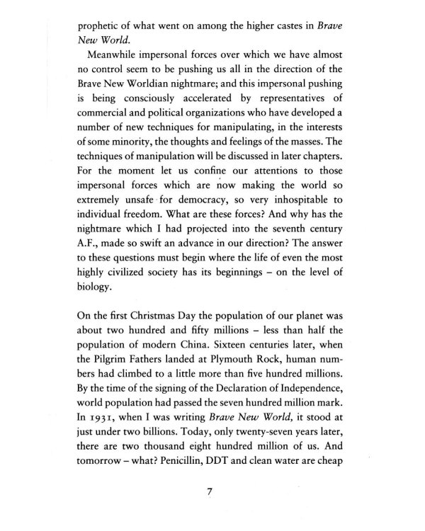 Brave New World Revisited