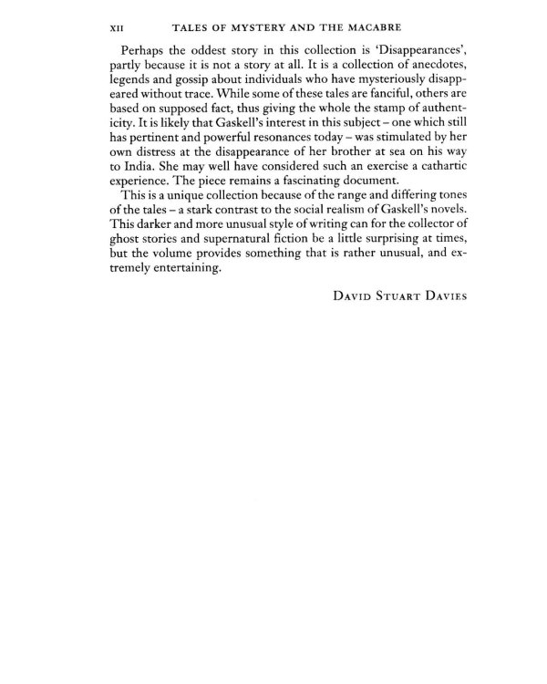 Tales of Mystery & the Macabre