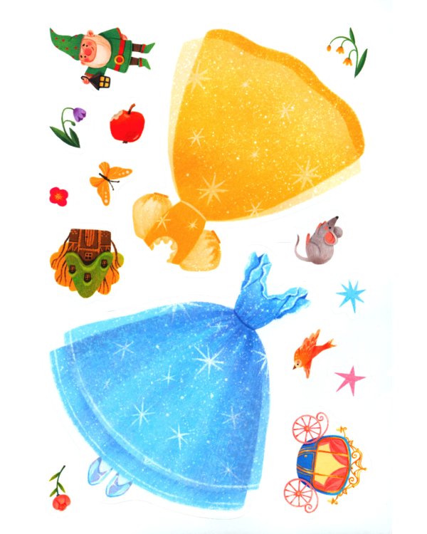 Сказки: книжка с наклейками