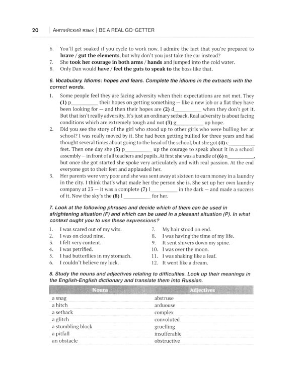 Английский язык. Be a real go-getter. Лексико-грамматическое пособие. Уровень С1