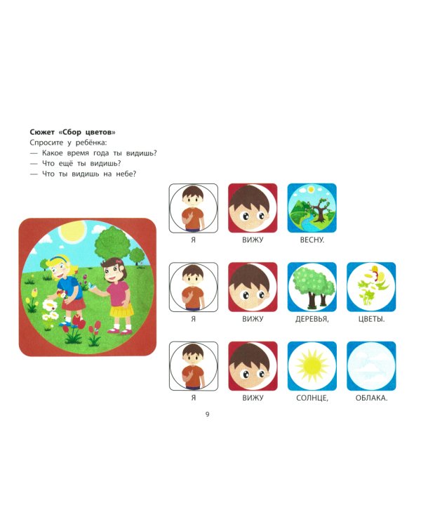 Фразовый конструктор "Времена года. Весна": речевой тренажер