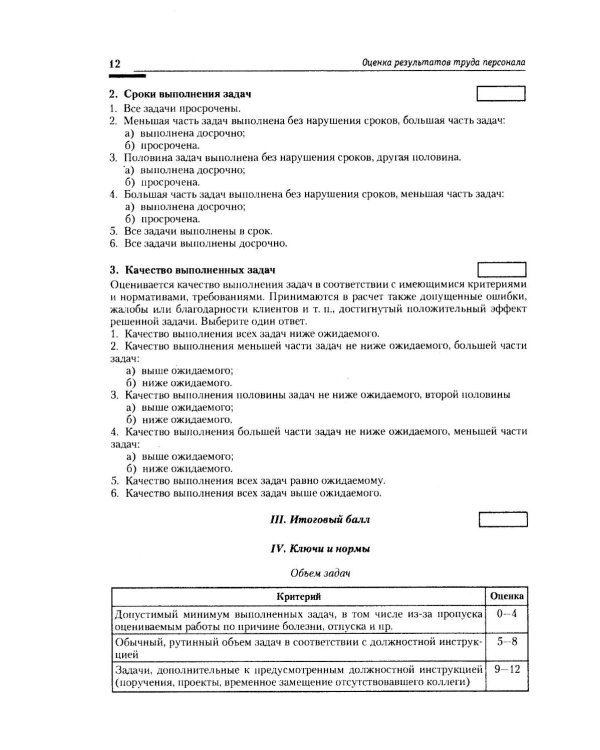 Оценка результатов труда персонала и результатов деятельности подразделений службы управления персоналом: Учебно-практическое пособие