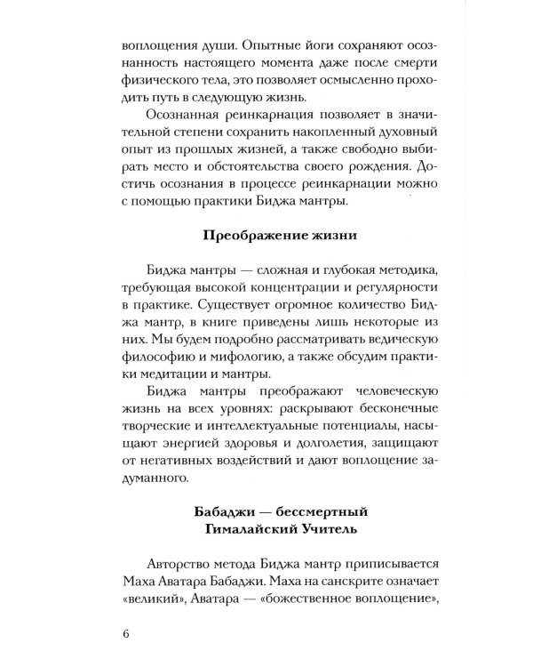 Бабаджи — таинство божественного потенциала. Биджа мантры — древнейшая наука и искусство самопознания. Реинкарнация — осознанное путешествие души