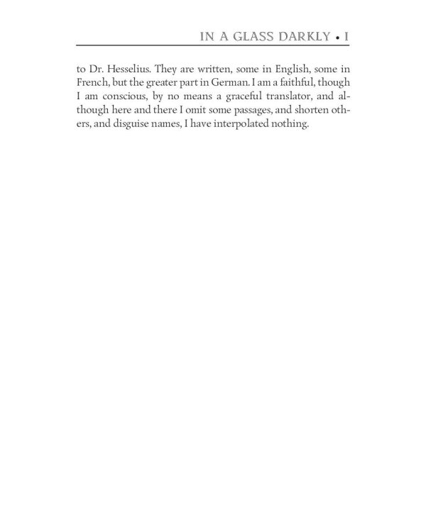 In a Glass Darkly 1. Green Tea, The Familiar & Mr. Justice Harbottle = Сквозь тусклое стекло 1: на англ.яз