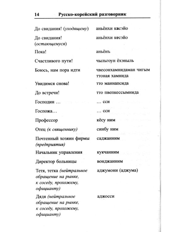 Современный русско-корейский разговорник