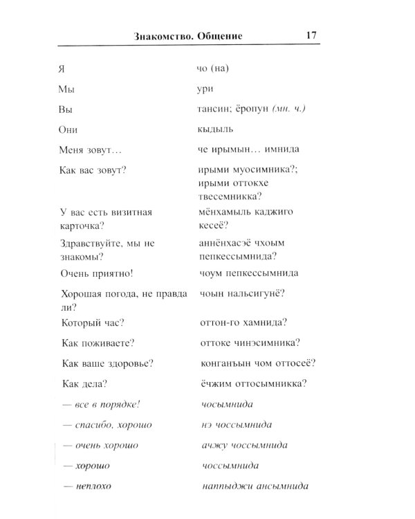 Современный русско-корейский разговорник