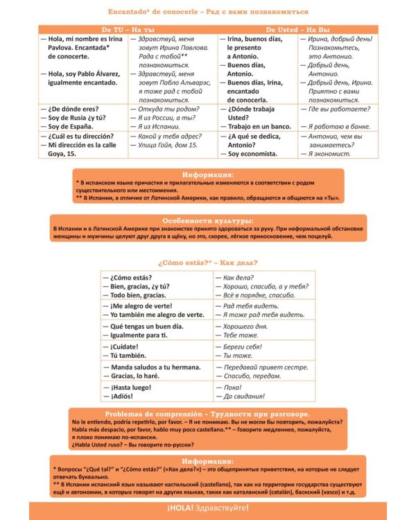 7 шагов к общению. Разговорный испанский язык. Книга для говорящей ручки "Знаток"