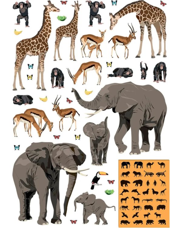 Моя книга животных (более 400 наклеек)