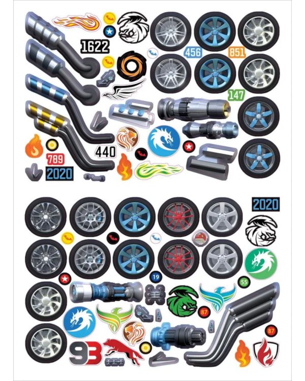 Моя книга наклеек. Авто-тюнинг (более 350 наклеек)