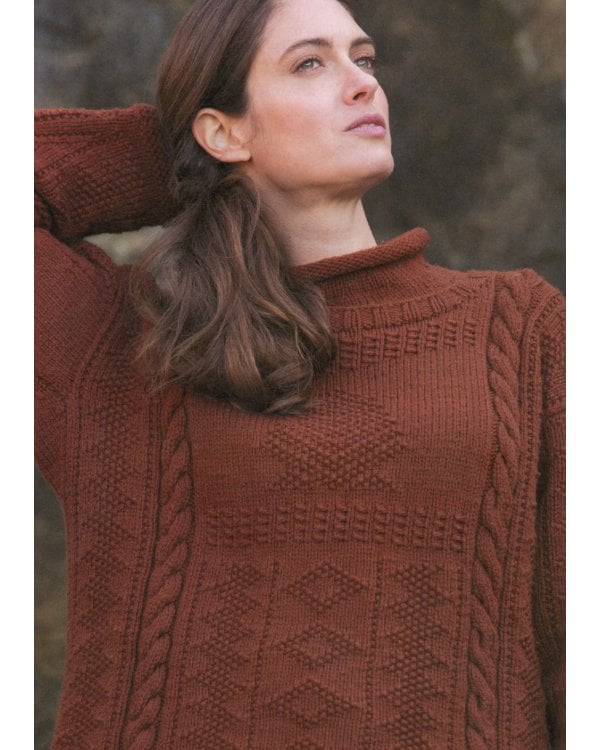 Теплые свитеры с острова Гернси. История, техники, крой, узоры, мастер-классы: вяжем спицами