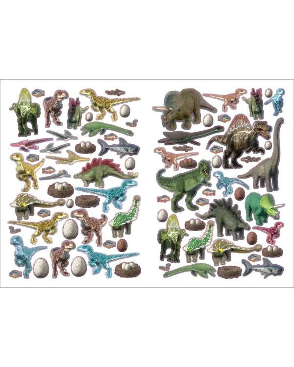 Моя книга наклеек. Динозавры (более 300 наклеек)