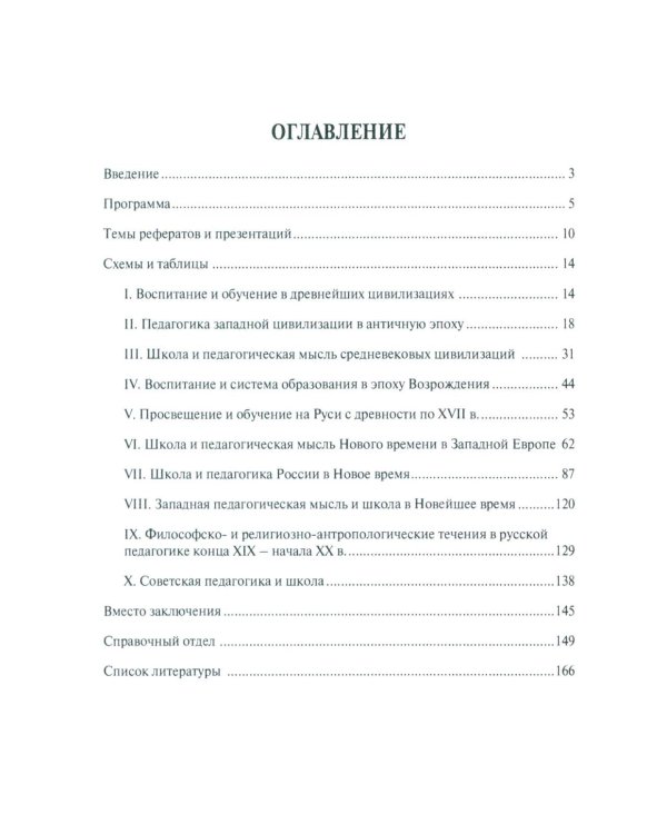 История педагогики в схемах и таблицах: Учебное пособие