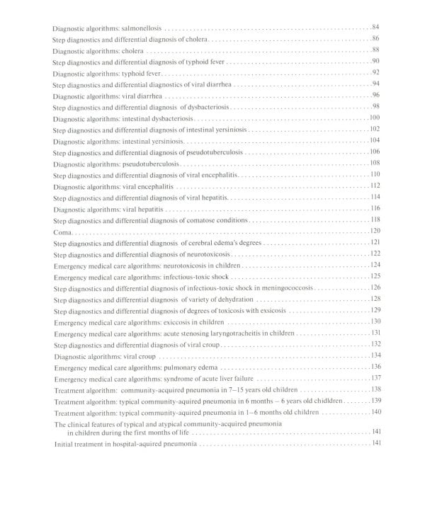 Differential diagnosis and diagnostic algorithm of infectious diseases in children : The practical guide for medical students and practitioners