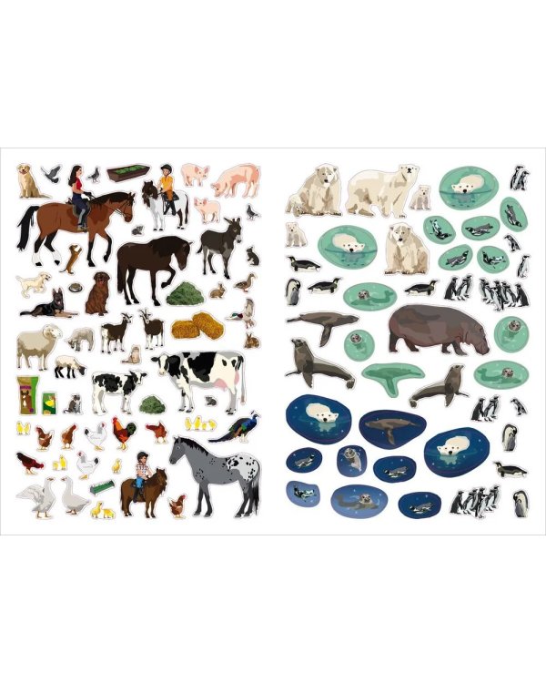Моя книга наклеек. Животные мира (более 400 наклеек)