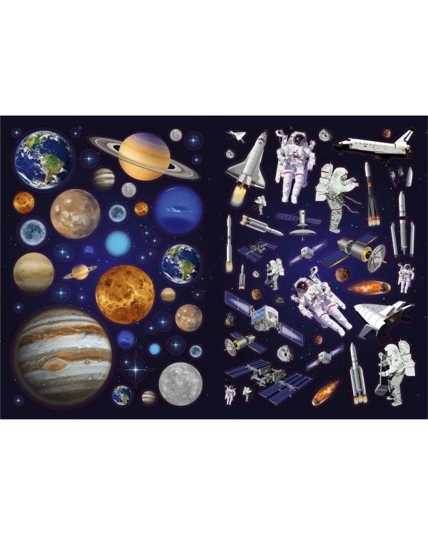 Моя книга наклеек. Космос (более 300 наклеек)