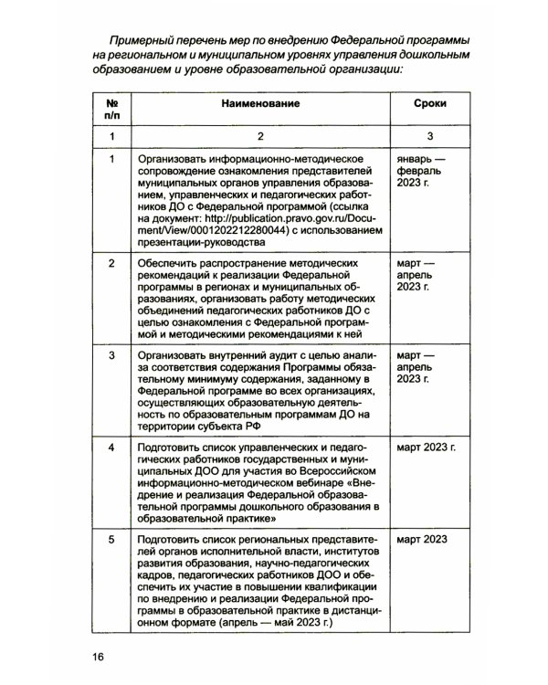 Методические рекомендации по реализации Федеральной образовательной программы дошкольного образования