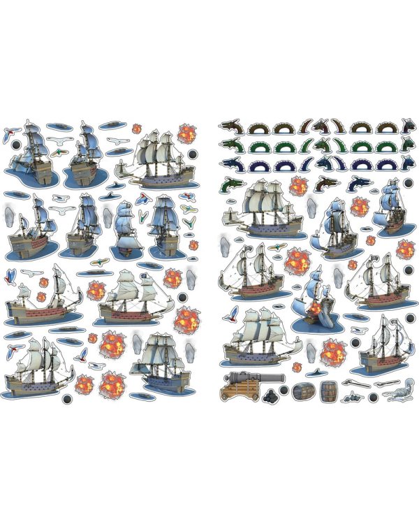 Моя книга пиратов (более 500 наклеек)