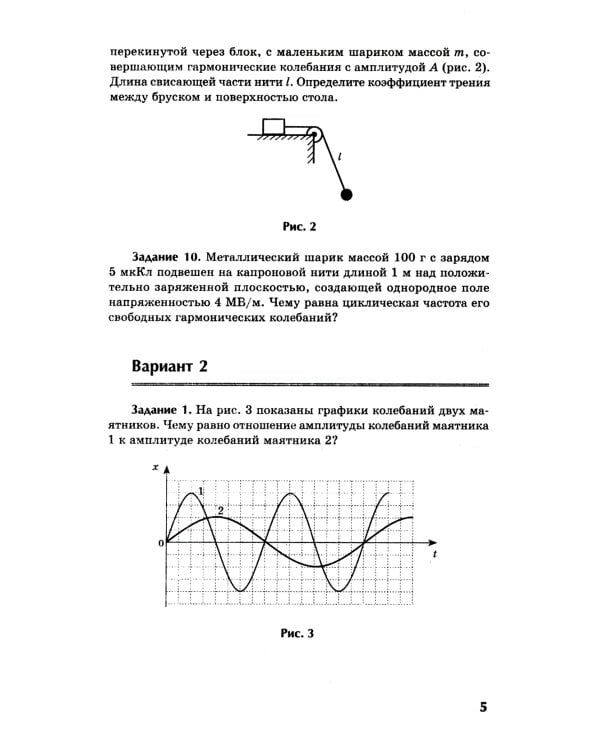 Физика: контрольные работы: колебания и волны: 10-11 кл