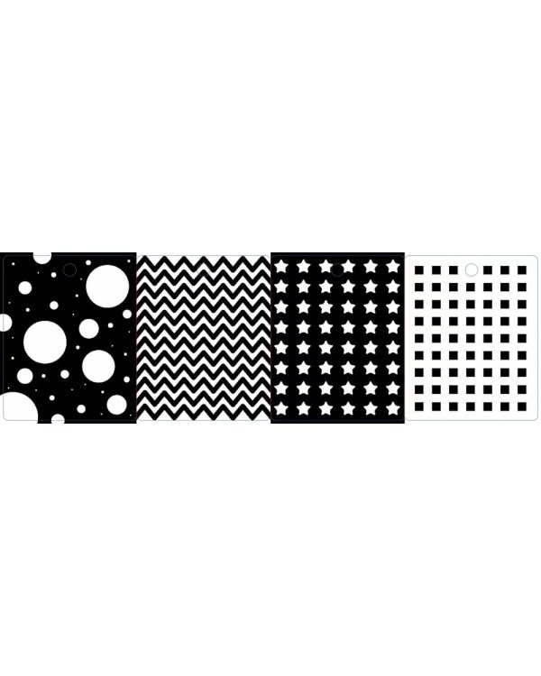 Развиваем зрение от 0  до 6 месяцев. Книжка-раскладушка с картинками