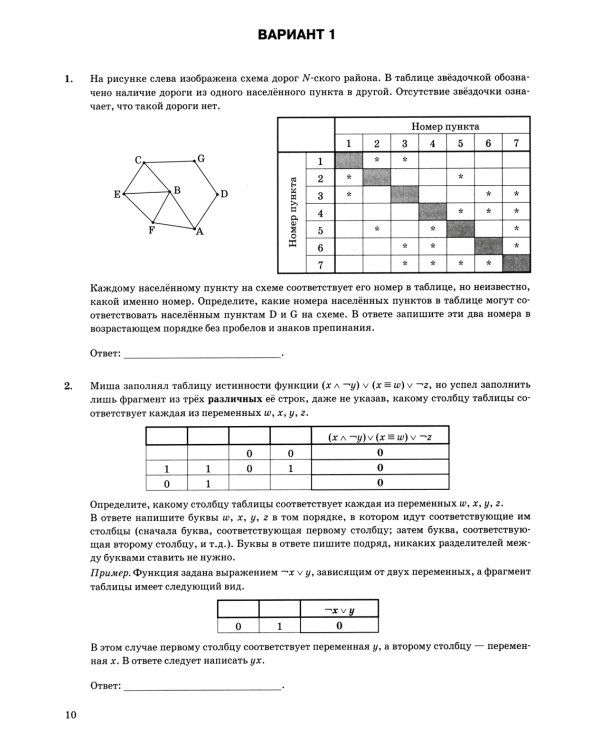 ЕГЭ 2024. Информатика. 16 вариантов. Типовые варианты экзаменационных заданий от разработчиков ЕГЭ
