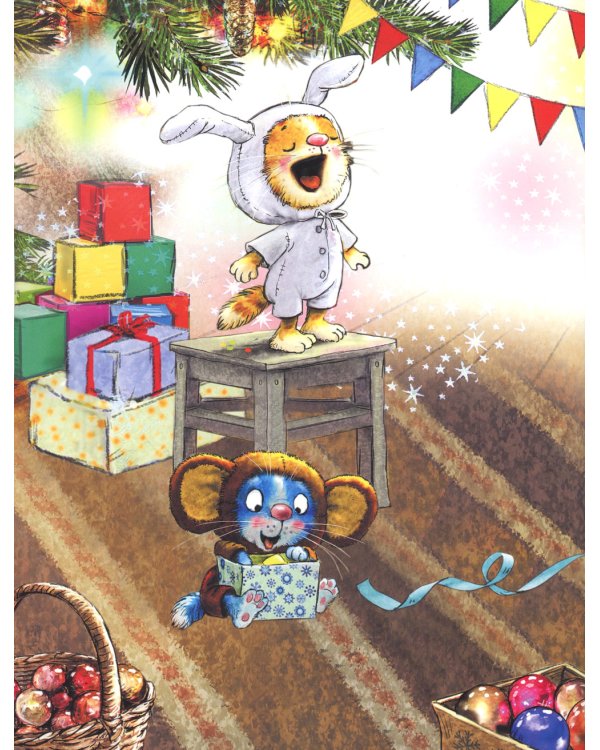 Круглый год в Котофеевке. Книга с наклейками