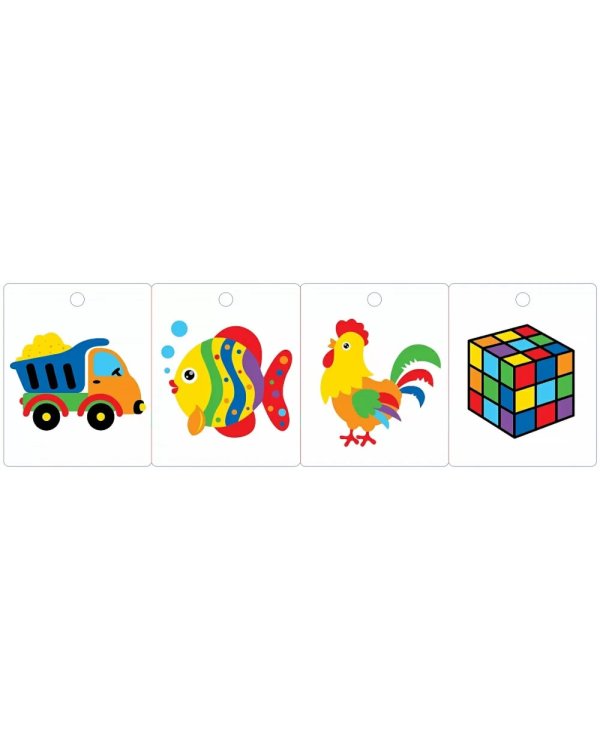 Развиваем зрение от 6 месяцев до 1 года. Книжка-раскладушка с картинками