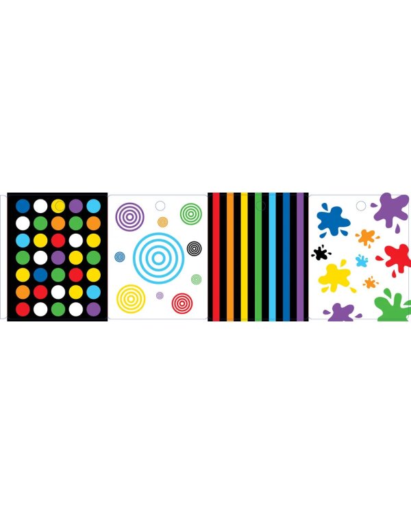 Развиваем зрение от 6 месяцев до 1 года. Книжка-раскладушка с картинками