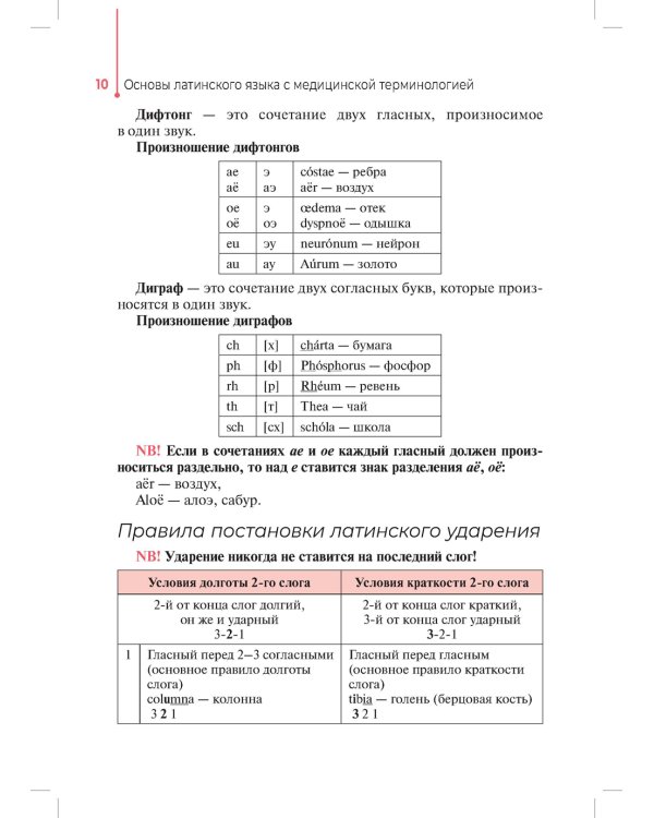 Основы латинского языка с медицинской терминологией: Учебное пособие