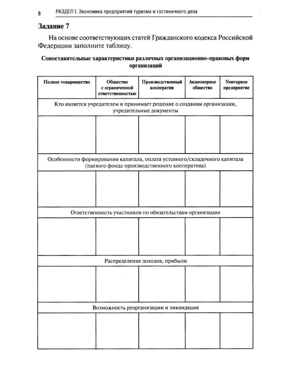Экономика и бухгалтерский учет предприятий туризма и гостиничного дела: практикум