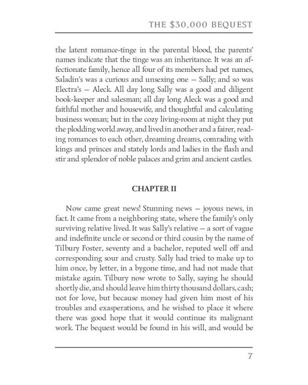 The $30,000 Bequest and Other Stories