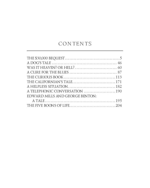 The $30,000 Bequest and Other Stories