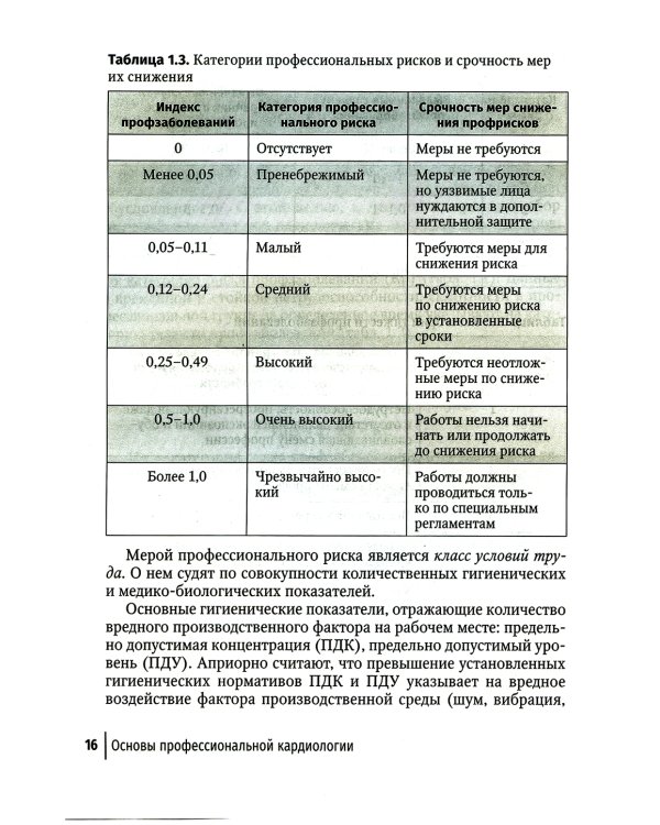 Основы профессиональной кардиологии. Сердечно-сосудистые заболевания при трудовой деятельности : учебное пособие для врачей
