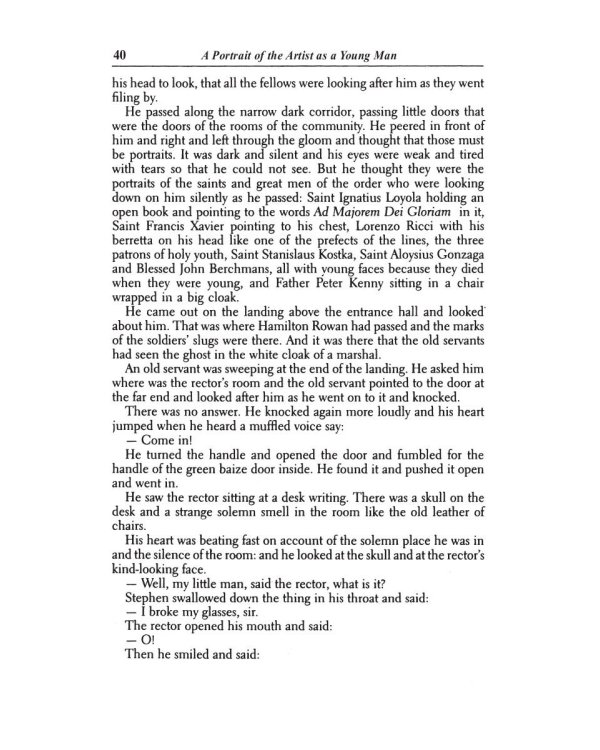 A Portrait of the Artist as a Young Man