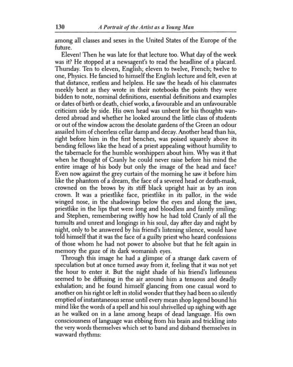 A Portrait of the Artist as a Young Man