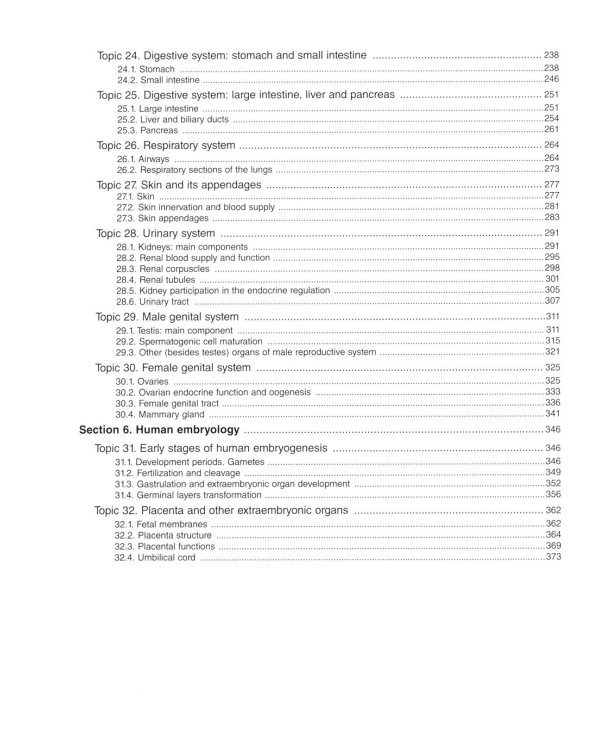 Atlas of Histology, Cytology and Embryology
