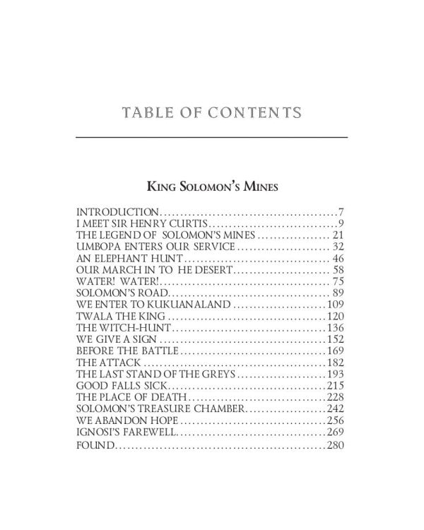 King Solomon's Mines &amp; Allan Quatermain