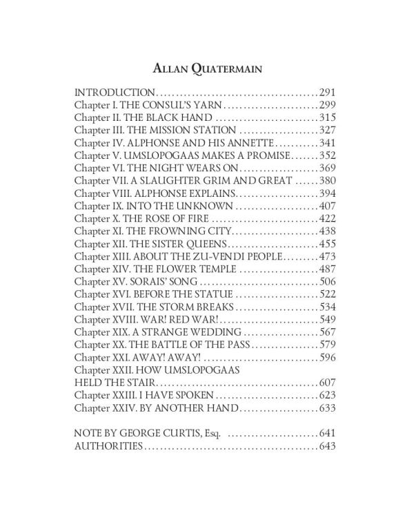 King Solomon's Mines &amp; Allan Quatermain