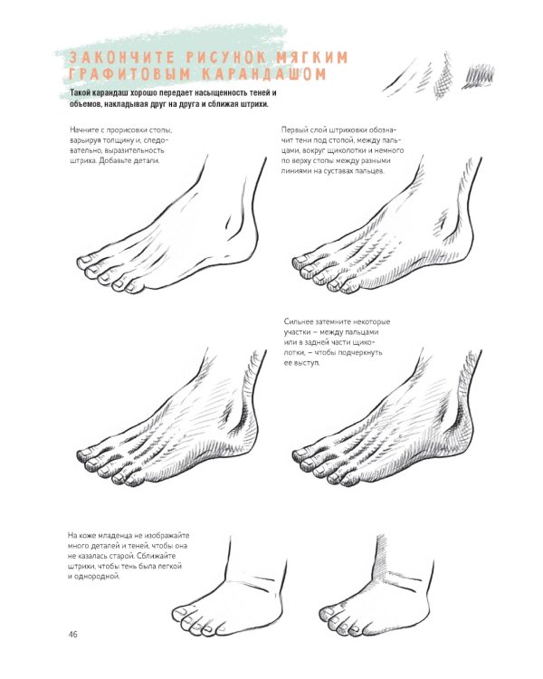 Рисуем кисти рук и стопы шаг за шагом. 50 проектов с подробными объяснениями и рисунками: Скетчбук начинающего художника (оранжевая обложка)