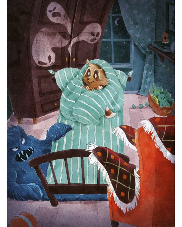 Енотик борется со страхом