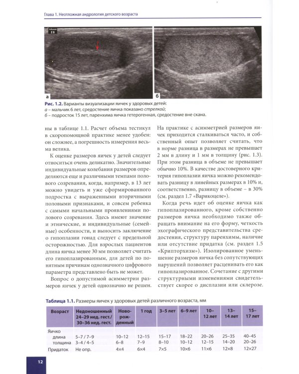 Ультразвуковая диагностика в детской андрологии и гинекологии. Неотложные состояния