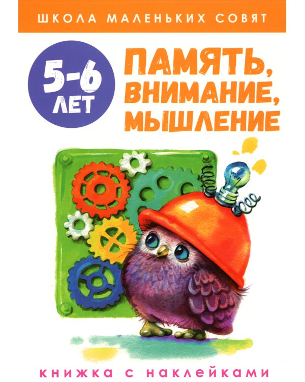 Память, внимание, мышление: книжка с наклейками. 5-6 лет