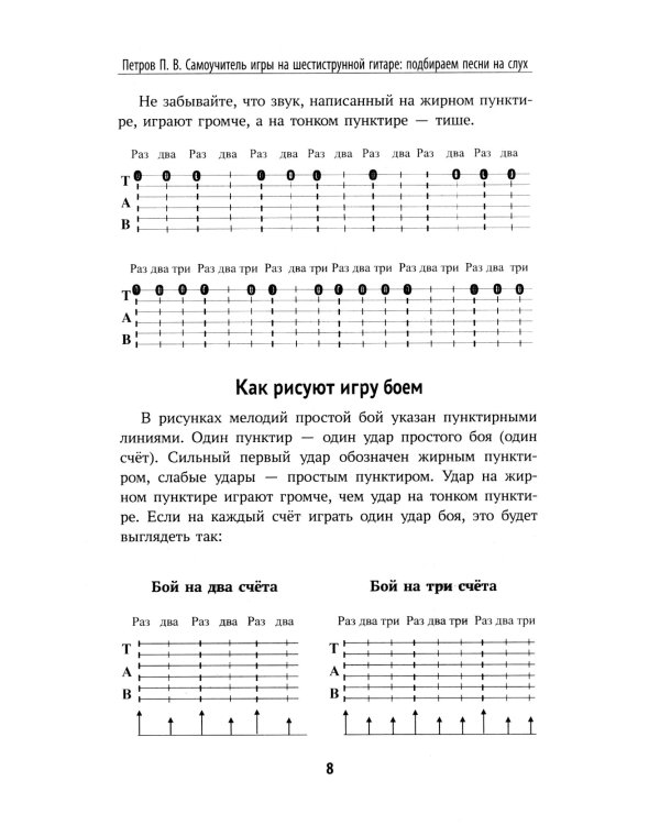 Самоучитель игры на шестиструнной гитаре: подбираем песни на слух : безнотный метод. 2-е изд