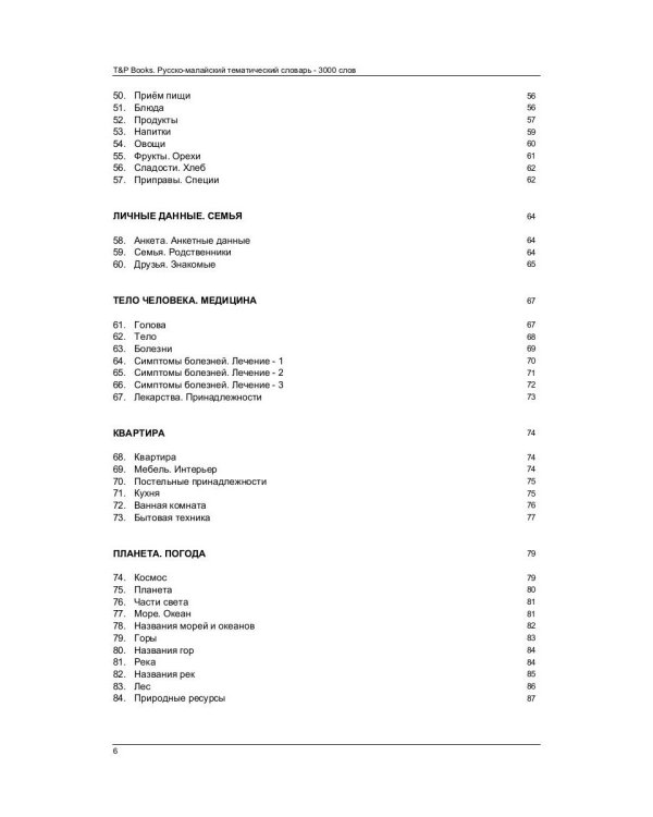 Русско-малайский тематический словарь. 3000 слов